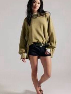 ▪️NWT Free People Camden Sweatshirt in Guacamole